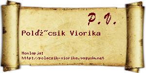 Polácsik Viorika névjegykártya